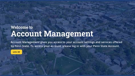 psu student portal|Penn State Account Management.